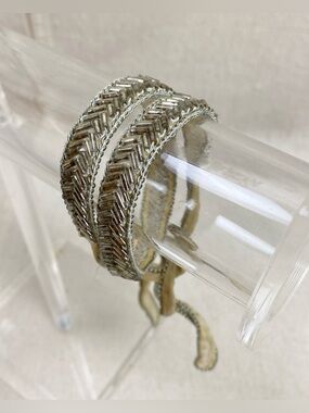 Chan Luu Beaded Silk Ribbon Wrap Bracelet